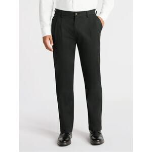 George Black Pleated Front Chino Dress Pants Men's Size 40x30